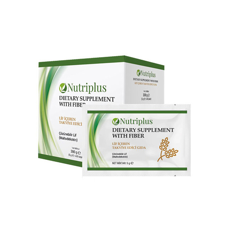 NUTRIPLUS დიეტის დამხმარე საშუალება ბოჭკოს შემცველი, 5 მლ 60 პაკეტი