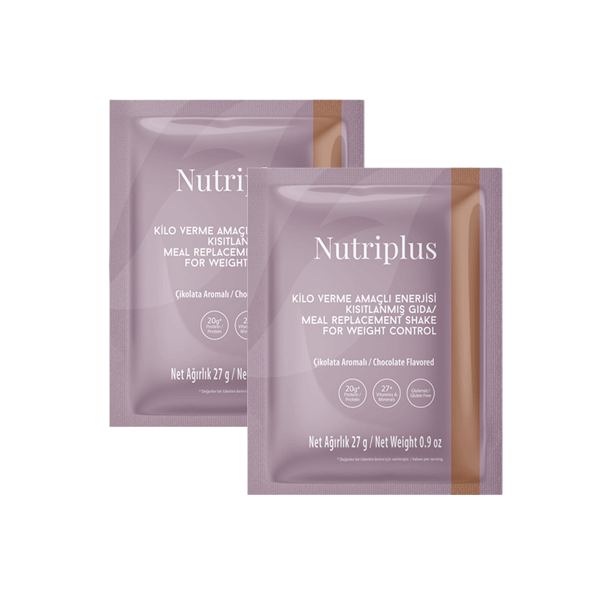 NUTRIPLUS შეიკი შოკოლადის არომატით, საშეტი 26 გრ. (2 ცალი)
