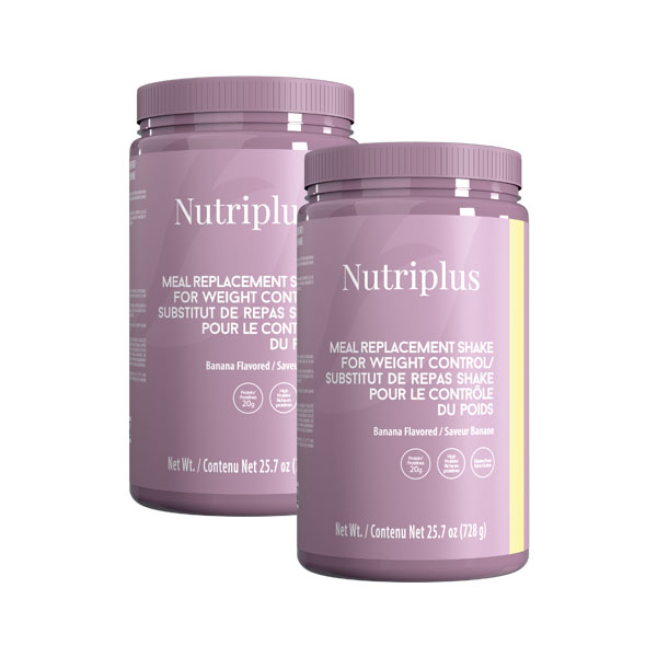 NUTRIPLUS შეიკი ბანანის არომატით BANANA 520 გრ. (2 ცალი)