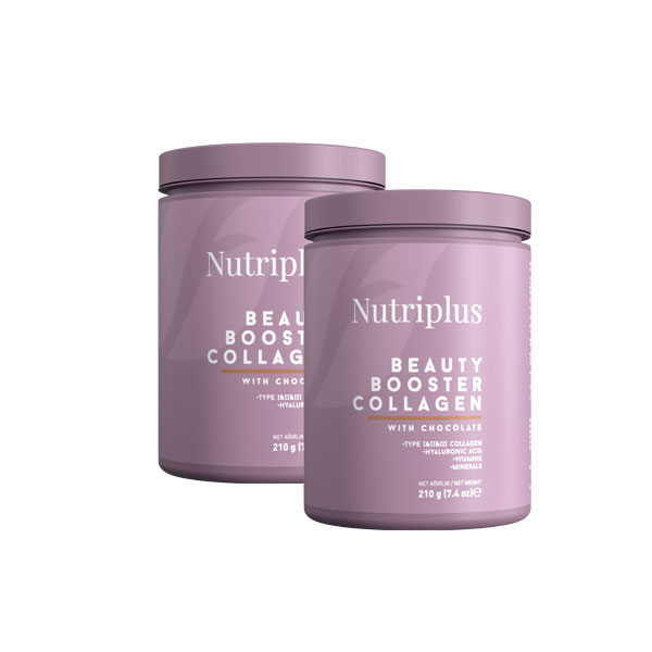 NUTRIPLUS კოლაგენის ფხვნილი შოკოლადის არომატით BEAUTY BOOSTER COLLAGEN 210 გრ. (2 ცალი)
