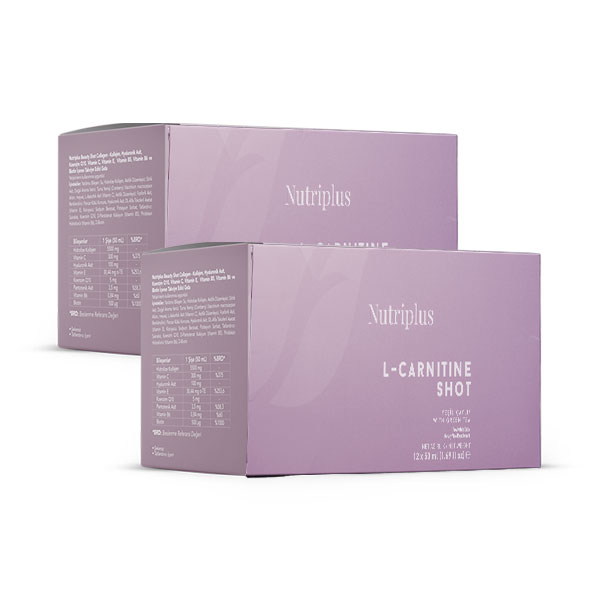 NUTRIPLUS საკვები დანამატი L CARNITINE SHOT 15X50 მლ. (2 ცალი)