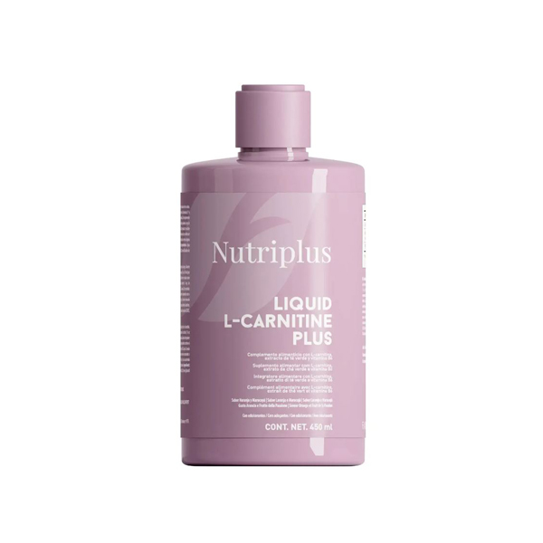 NUTRIPLUS L CARNITINE საკვები დანამატი ფორთოხლის და ატმის გემოთი 450 მლ.