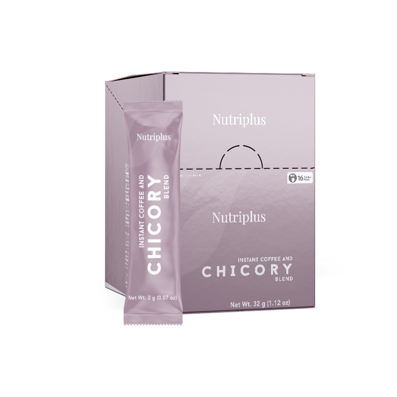 NUTRIPLUS ერთჯერადი ხსნადი ყავა CHICORY 2გრ, 16 ცალი