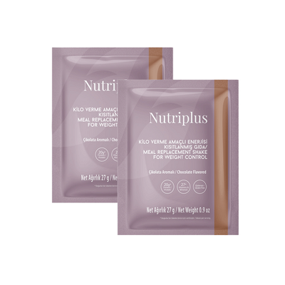 NUTRIPLUS შეიკი შოკოლადის არომატით, საშეტი 26 გრ. (2 ცალი)