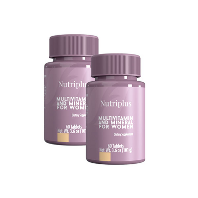 NUTRIPLUS ვიტამინები ქალბატონებისთვის MULTIVITAMIN FOR WOMEN 60 აბი (2 ცალი)
