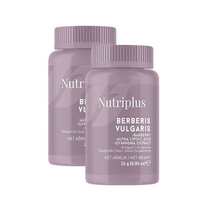NUTRIPLUS კოწახურის ექსტრაქტი BERBERIS VULGARIS 30 კაფსულა (2 ცალი)