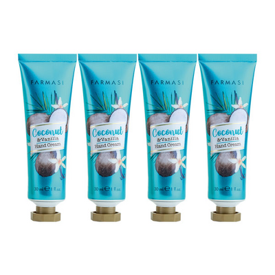 4 ცალი ხელის კრემი COCONUT, 30 მლ