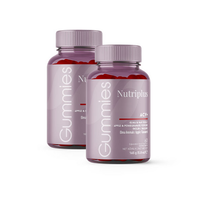 NUTRIPLUS ვაშლის სიდრის ძმარი ACV+ 60 საღეჭი აბი (2 ცალი)