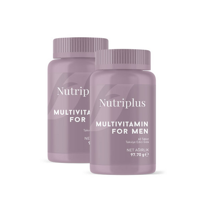 NUTRIPLUS ვიტამინები მამაკაცებისთვის MULTIVITAMIN FOR MAN 60 აბი (2 ცალი)