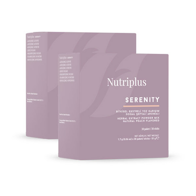 NUTRIPLUS მცენარეული ჩაი ატმის არომატით PEACH 1.7 გრ.X 30 პაკეტი. (2 ცალი)