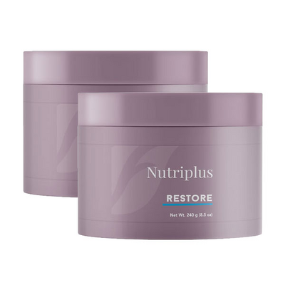 NUTRIPLUS საკვები დანამატი RESTORE 240 გრ. (2 ცალი)