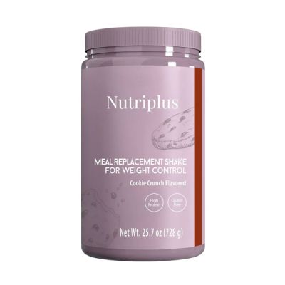 Nutriplus შეიკი ხრაშუნა ორცხობილა Cookie Crunch 728 გრ.