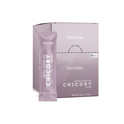 NUTRIPLUS ერთჯერადი ხსნადი ყავა CHICORY 2გრ, 16 ცალი